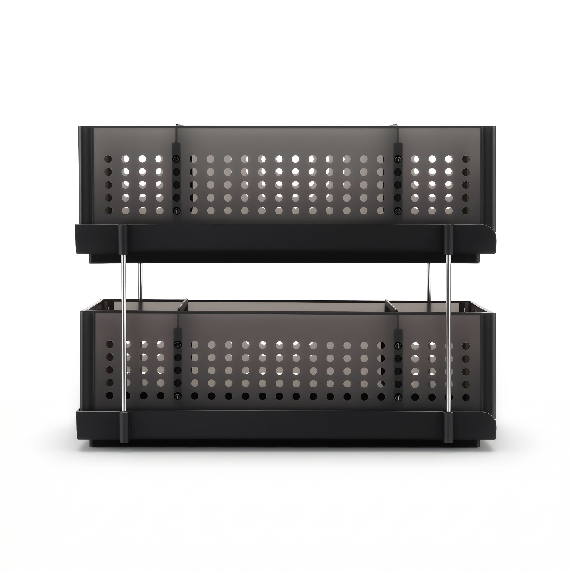Artiss 2-Tier Slim Under Sink Organiser with Removable Baskets