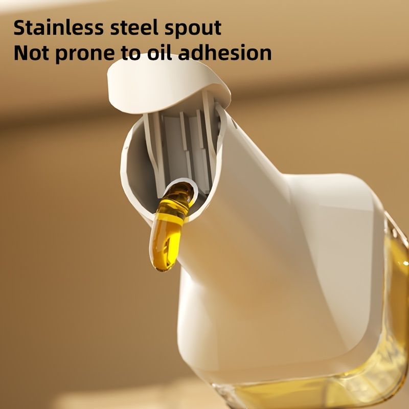 automatic opening glass bottles, oil bottles, condiment bottles, kitchen storage, soy sauce bottles, vinegar bottles, Australian kitchen - Gray - Size 500ml