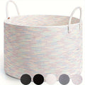 woven laundry basket, durable laundry basket, spacious laundry hamper, stylish laundry storage, Australian home organisation, multi-purpose storage basket, ergonomic handles, decorative laundry bin