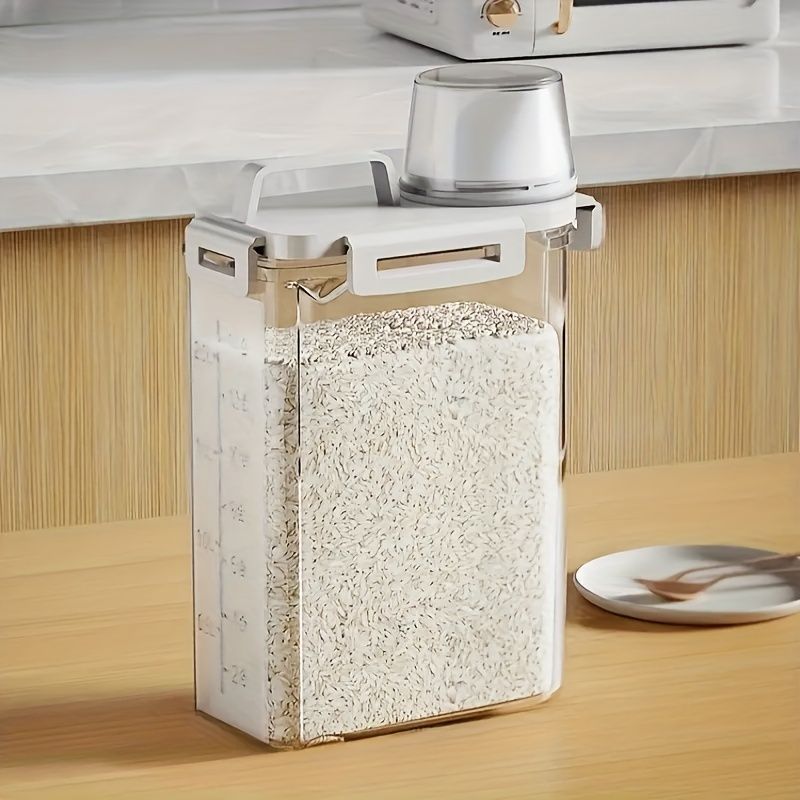 Airtight Food Containers Food Storage Containers With Lids Kitchen Storage - White - Size 2500ML