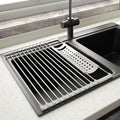 Roll-Up Stainless Steel Sink Dish Drainer Rack