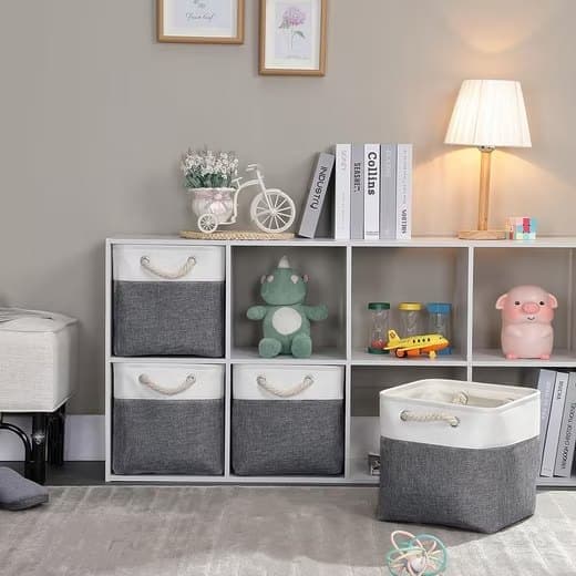 33 Pack Storage Basket Cube for Clothes and Toys, 33x33x33 cm, Home Organization Storage Box