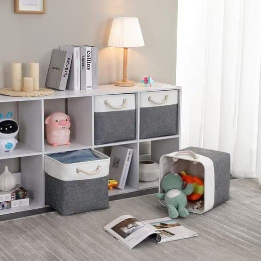 33 Pack Storage Basket Cube for Clothes and Toys, 33x33x33 cm, Home Organization Storage Box