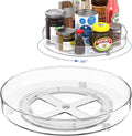 2-Pack 360° Rotating Organiser Turntable Set (27cm & 23.5cm)