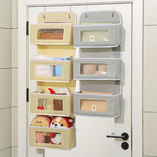 Storage Bag - Door Storage Bag - Large Capacity - Multi-Layer - Toys - Miscellaneous - Storage Bag - Student Dorm Storage Rack - 3 Layers