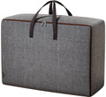 1 large zippered storage bag, Oxford fabric storage bags, Transport bags, Other under, bed storage bags for bedding, grey