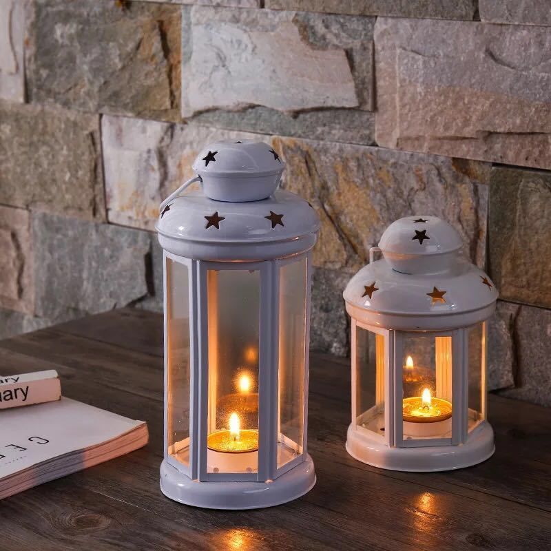 Black Pink and Red Candle Holder Set of 3