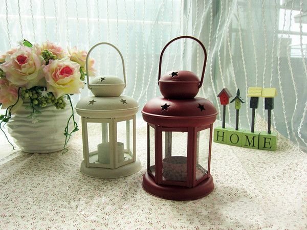 Black Pink and Red Candle Holder Set of 3