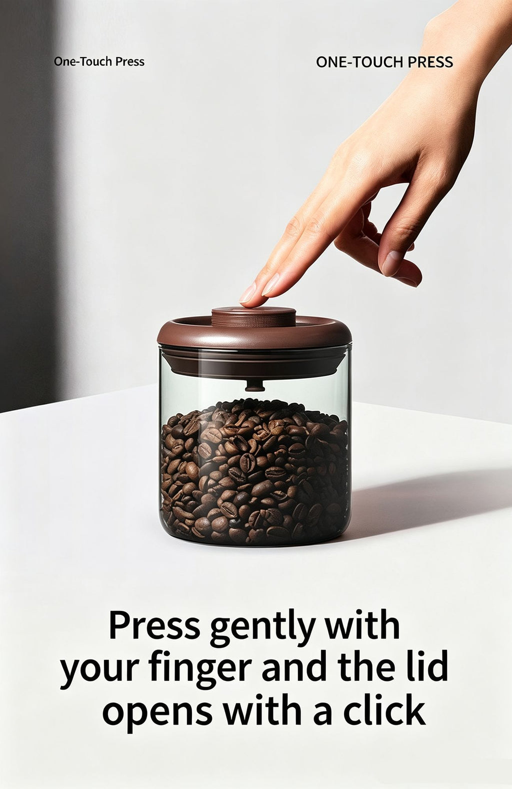 Light‑Shield Brown Glass Airtight Storage Jar 600ml Round High Borosilicate Canister,Sealed Container for Coffee Beans Tea Coffee Powder,UV‑Blocking Pantry Organiser,Christmas Halloween Housewarming Gift