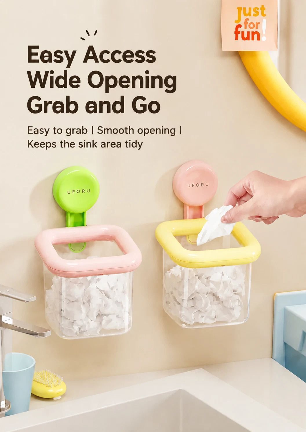 Square Wall Mount Storage Basket