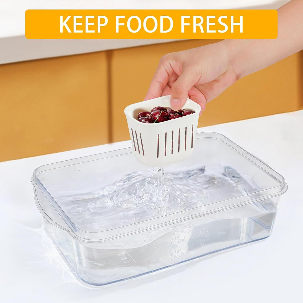 Snackle Box with Lid 8 Compartments for Snacks and Fruit