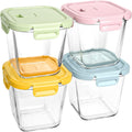 32oz Borosilicate Glass Soup & Food Storage Containers with Airtight Lids