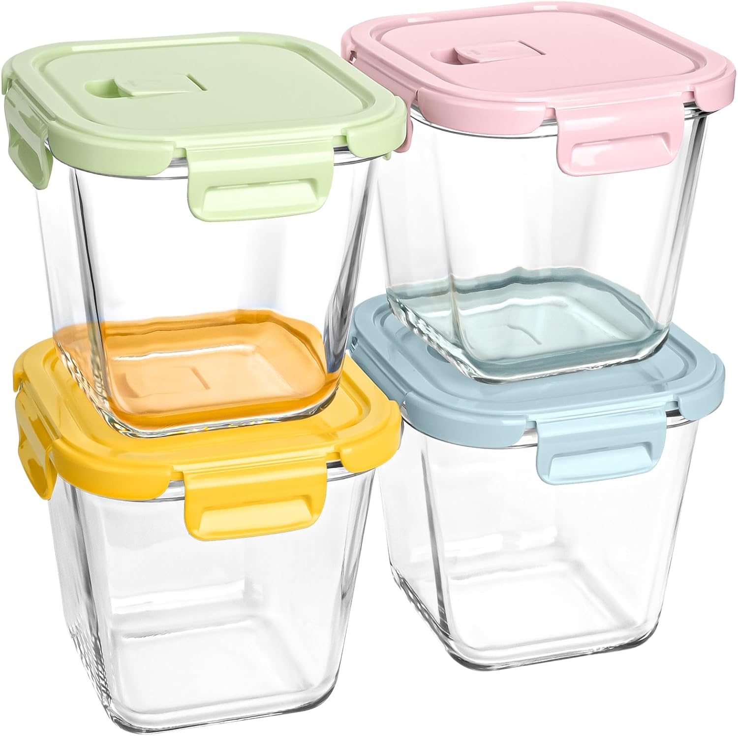32oz Borosilicate Glass Soup & Food Storage Containers with Airtight Lids