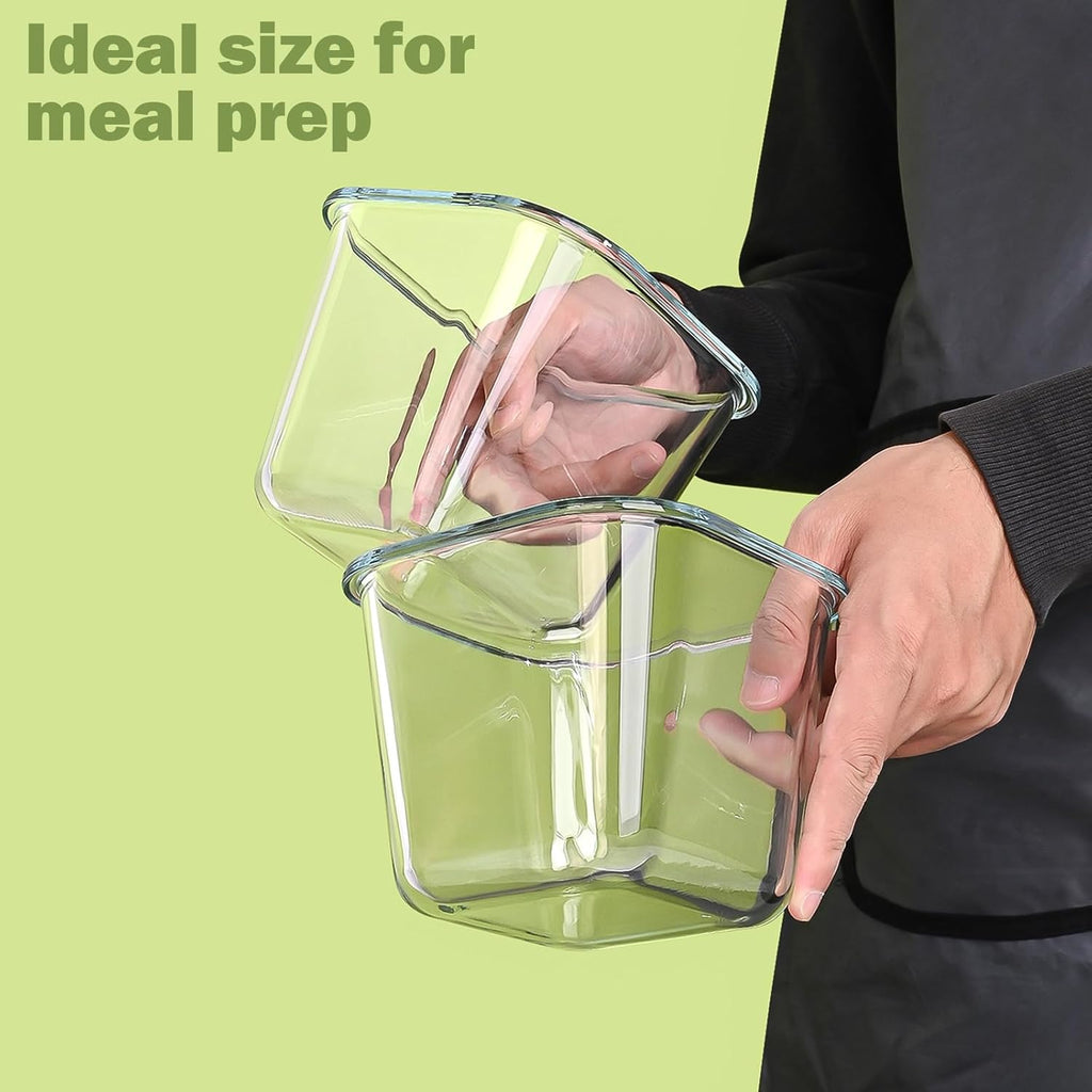 32oz Borosilicate Glass Soup & Food Storage Containers with Airtight Lids