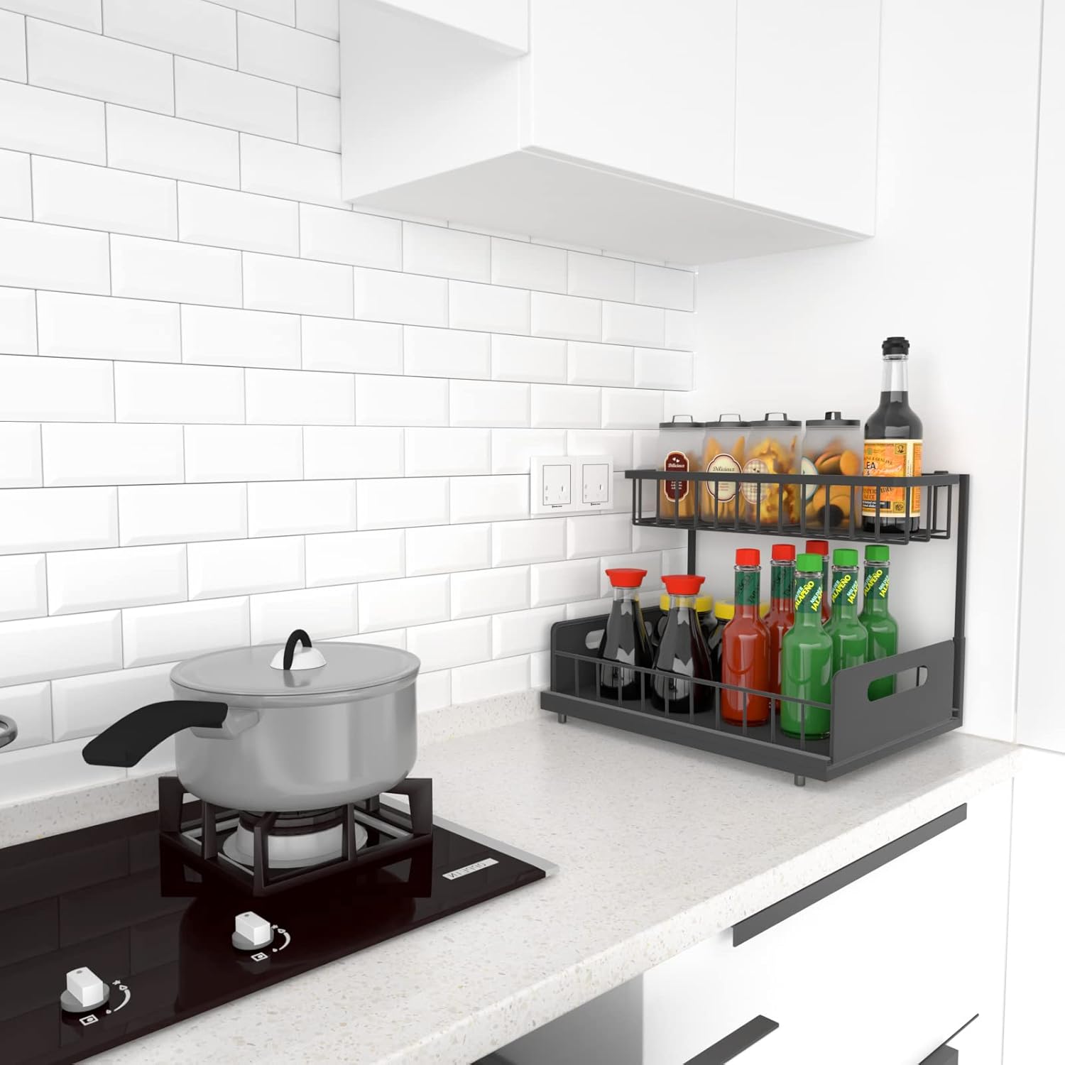 2-Tier Under Sink Sliding Storage Organiser