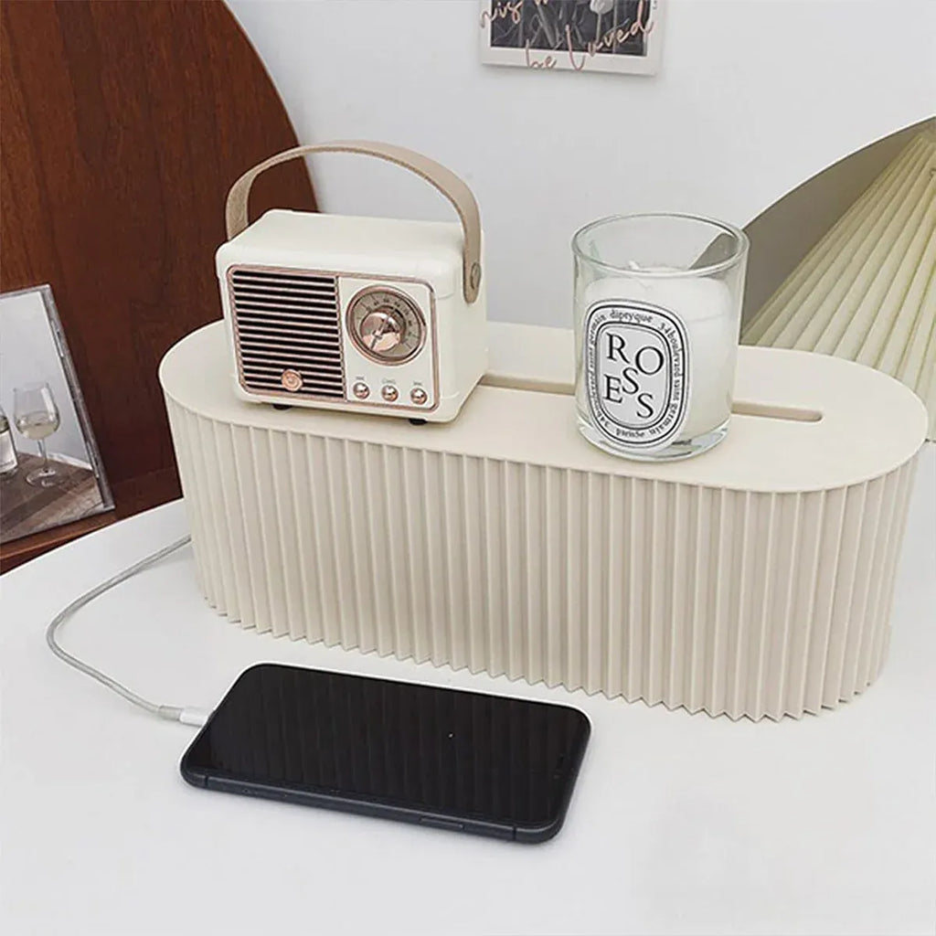 Large Cable Wire Cord Storage Box Case Management Socket Tidy Organizer