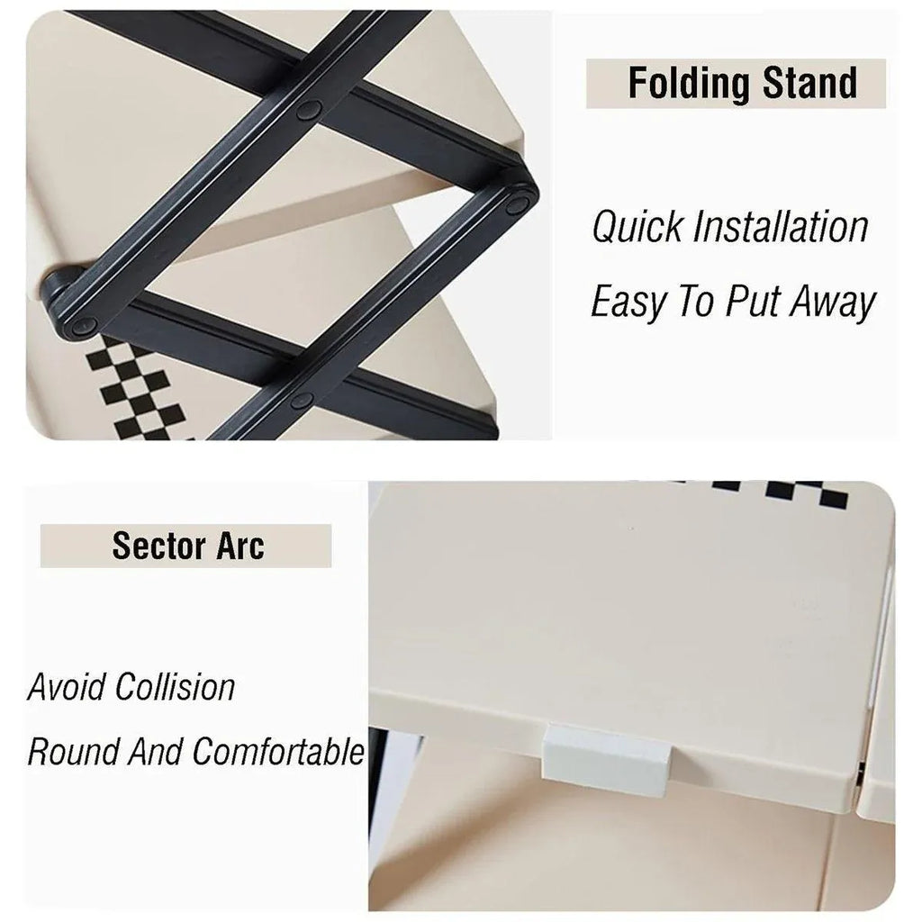 5 Tier Folding Shoe Rack Simple Shoe Storage Organizer for Home and Closet Use