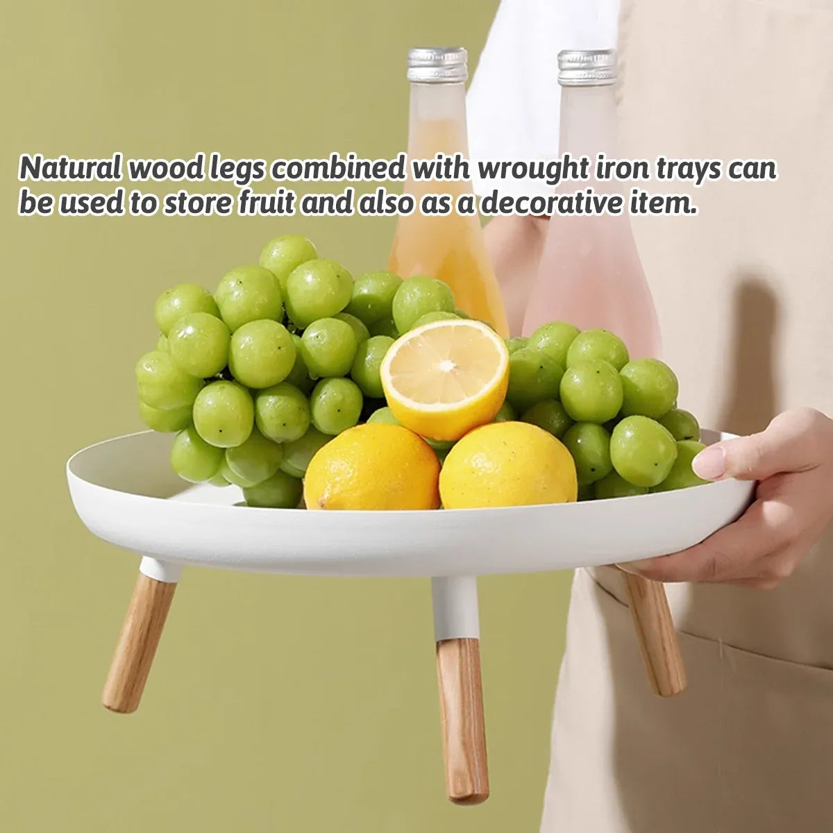 Wrought Iron Storage Rack for Kitchen Fruit Snack Desktop Storage