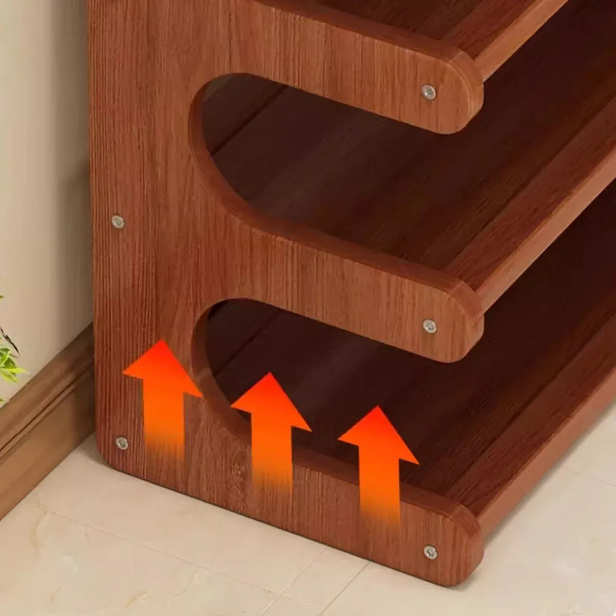 Small 5-Tier Shoe Rack Compact Shoe Storage Dustproof Space Saving Durable