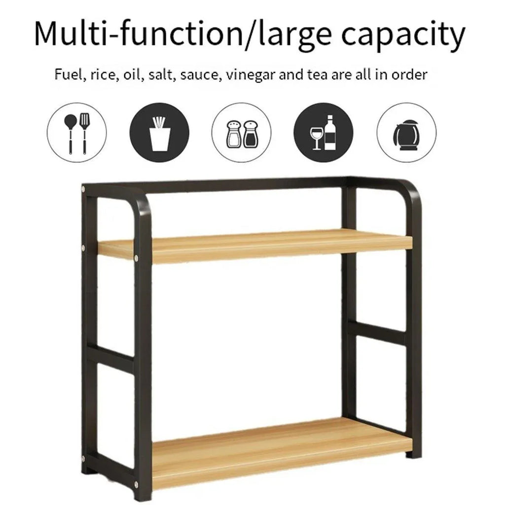 Kitchen Storage Rack Multi-Layer Household Seasoning Storage Metal