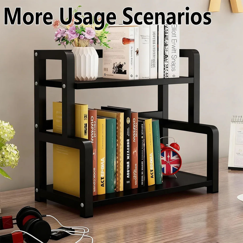 2 Tier Kitchen Spice Rack Storage Organizer Seasoning Stand Shelf Countertop