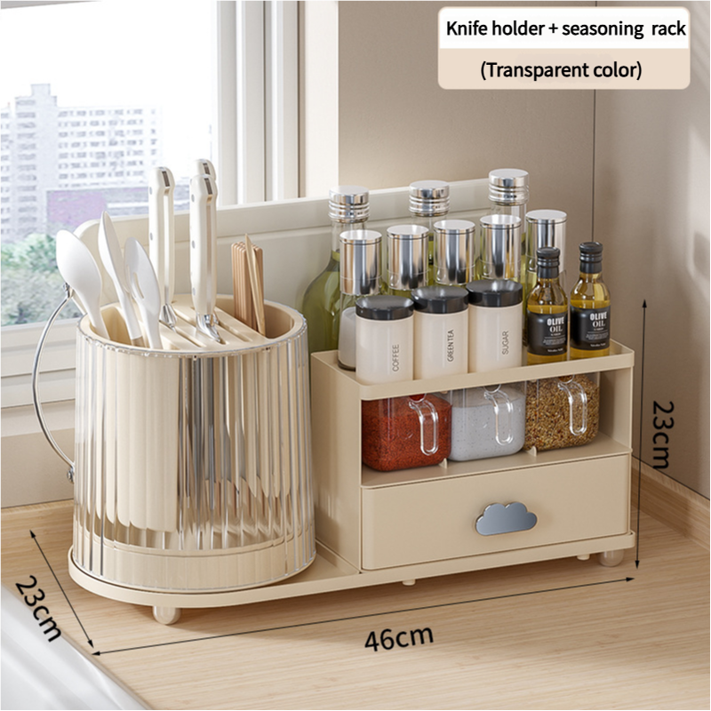 All-in-One Kitchen Countertop Organiser (Transparent)