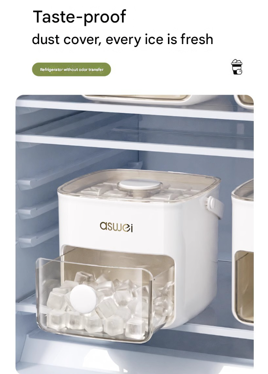 48-Cube Press-Release Ice Maker & Storage Bin Set (Green)